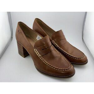 Sperry Women's Size 10 Seaport Penny Heels Tan Shoes Brown Casual Work STS86537